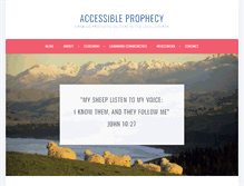 Tablet Screenshot of accessibleprophecy.com